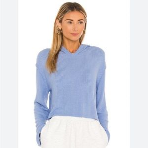 Lovers & Friends 🩵 Lightweight waffle hoodie S